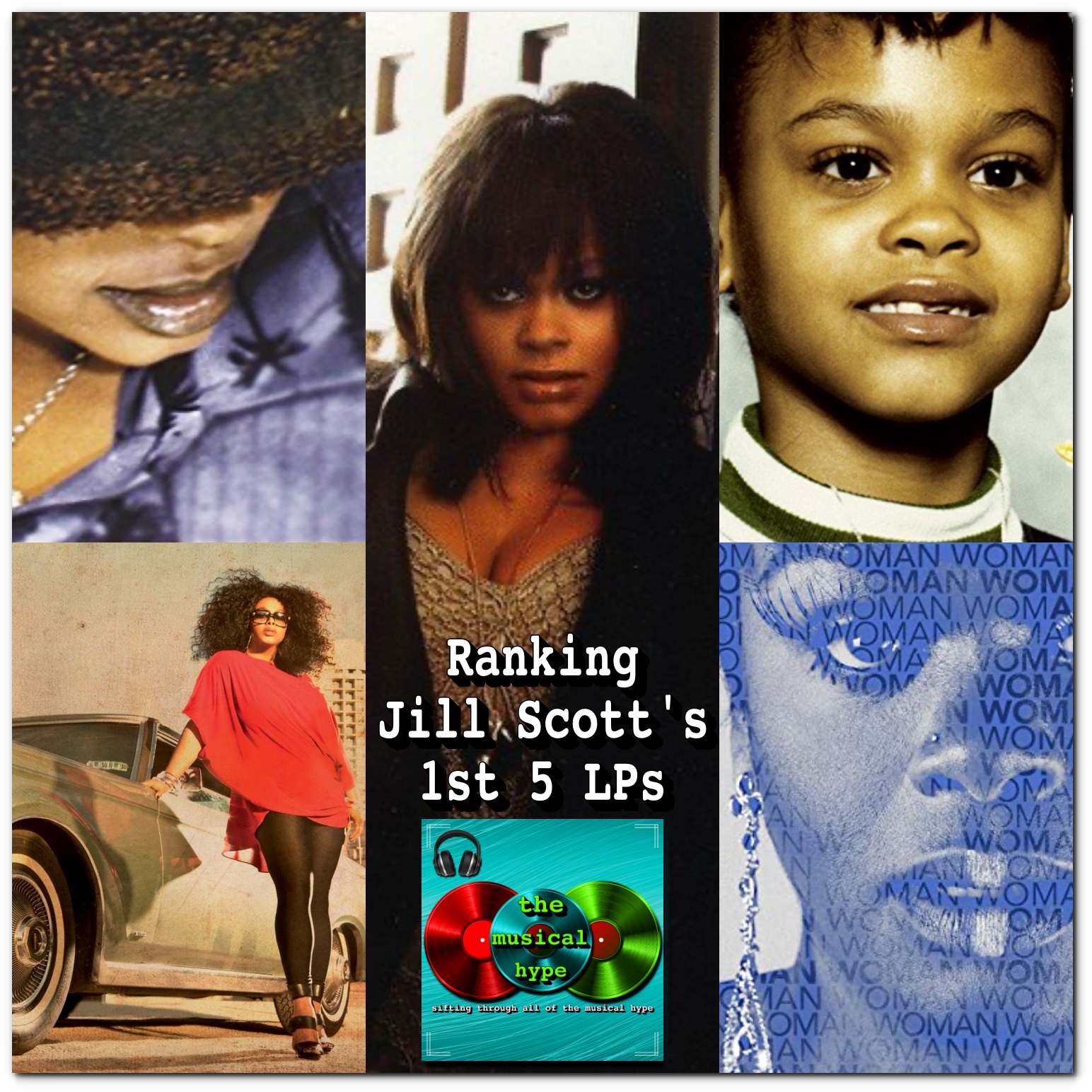 Ranking Jill Scott's First Five Albums [📷: Blues Babe, Brent Faulkner, Hidden Beach, The Musical Hype, Warner]