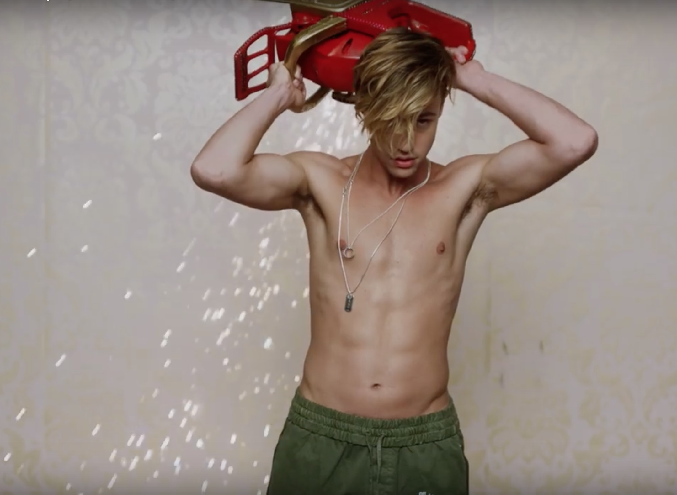 Cameron Dallas flaunts his abs in "Boys"