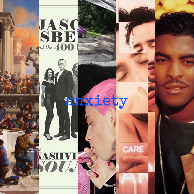 Anxiety Playlist © Def Jam, Southeastern, Interscope, Domino, Atlantic