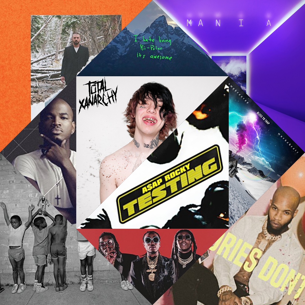 11 Most Disappointing Albums of 2018 (So Far) [Photo Credits: RCA, Columbia, Island, GOOD, Def Jam, Mass Appeal, Capitol, Quality Control Music, Motown]