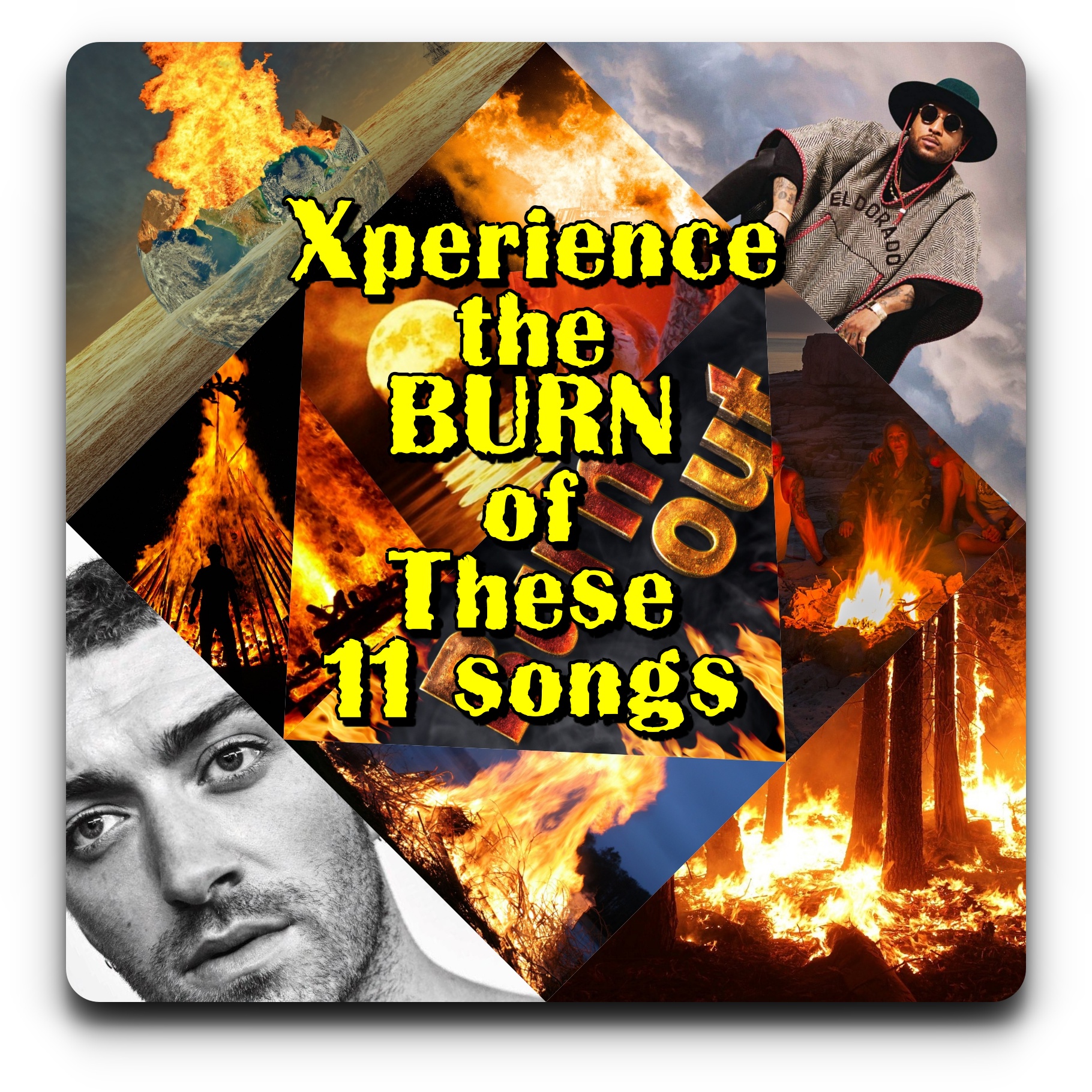 Experience the Burn of These 11 Songs [Photo Credits: Capitol, Pixabay, RCA]