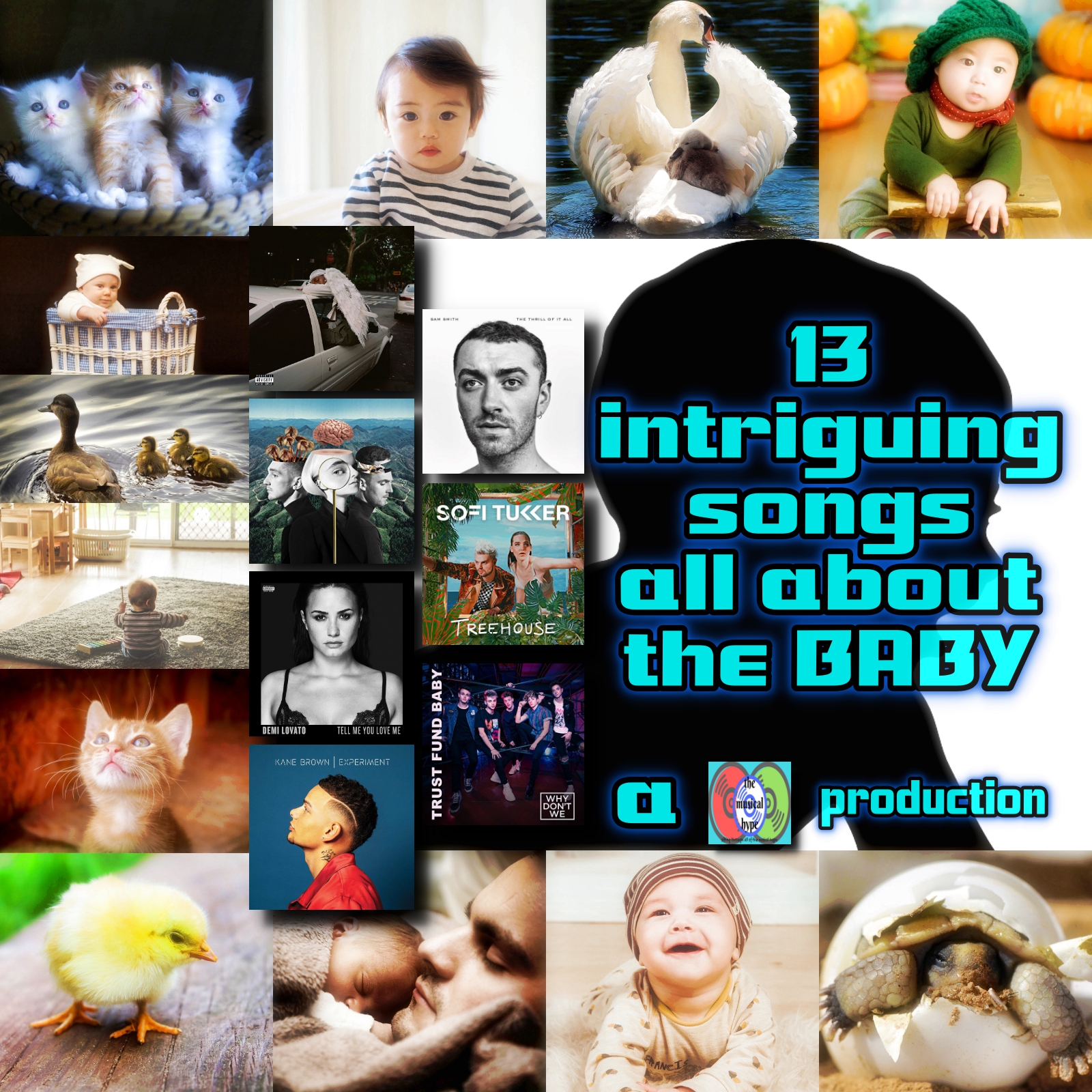 13 Songs All About the Baby [Photo Credits: Domino, Capitol, Hollywood, Island, Pixabay, Sony, Atlantic]