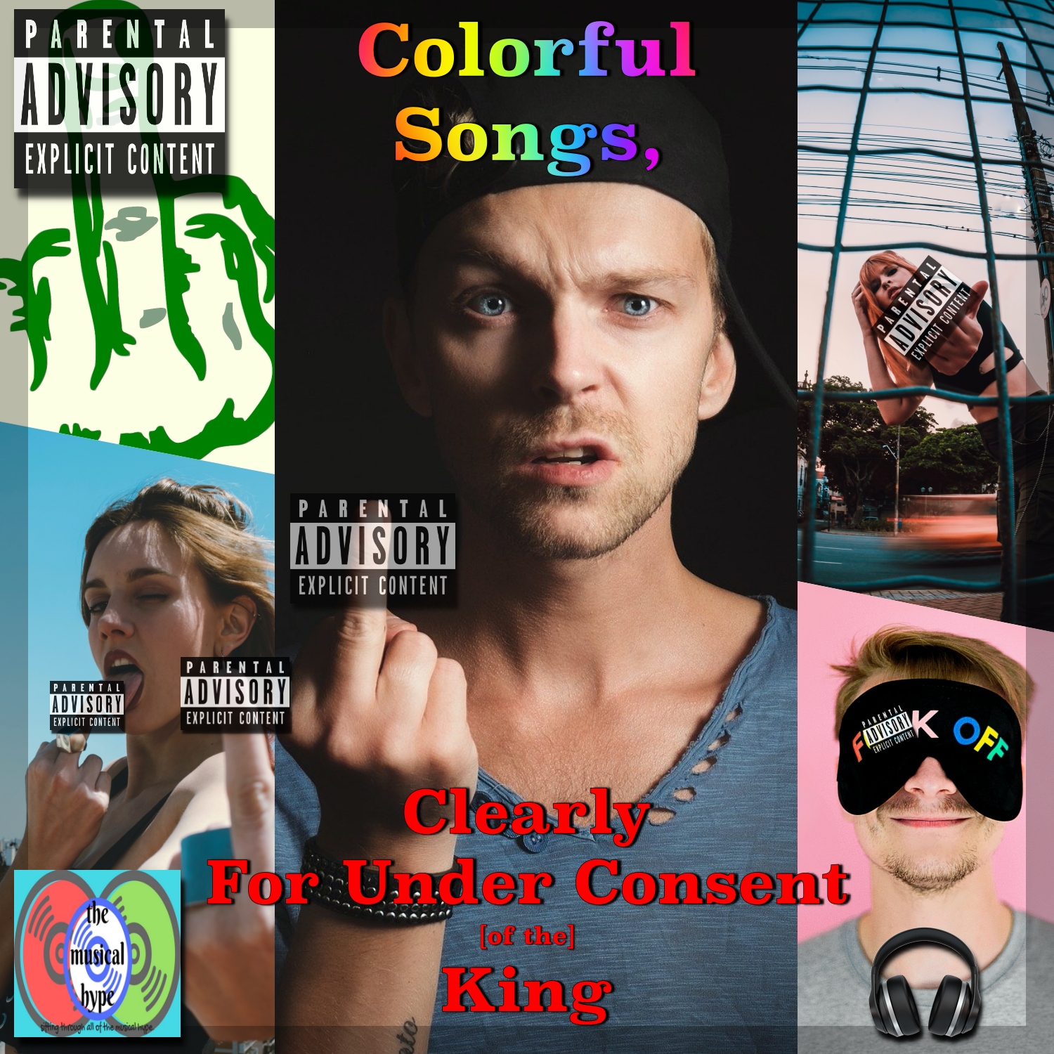 25 Colorful Songs, Clearly For Under Consent [of the] King [Photo Credits: Brent Faulkner, The Musical Hype, Pexels, Pixabay, RIAA]