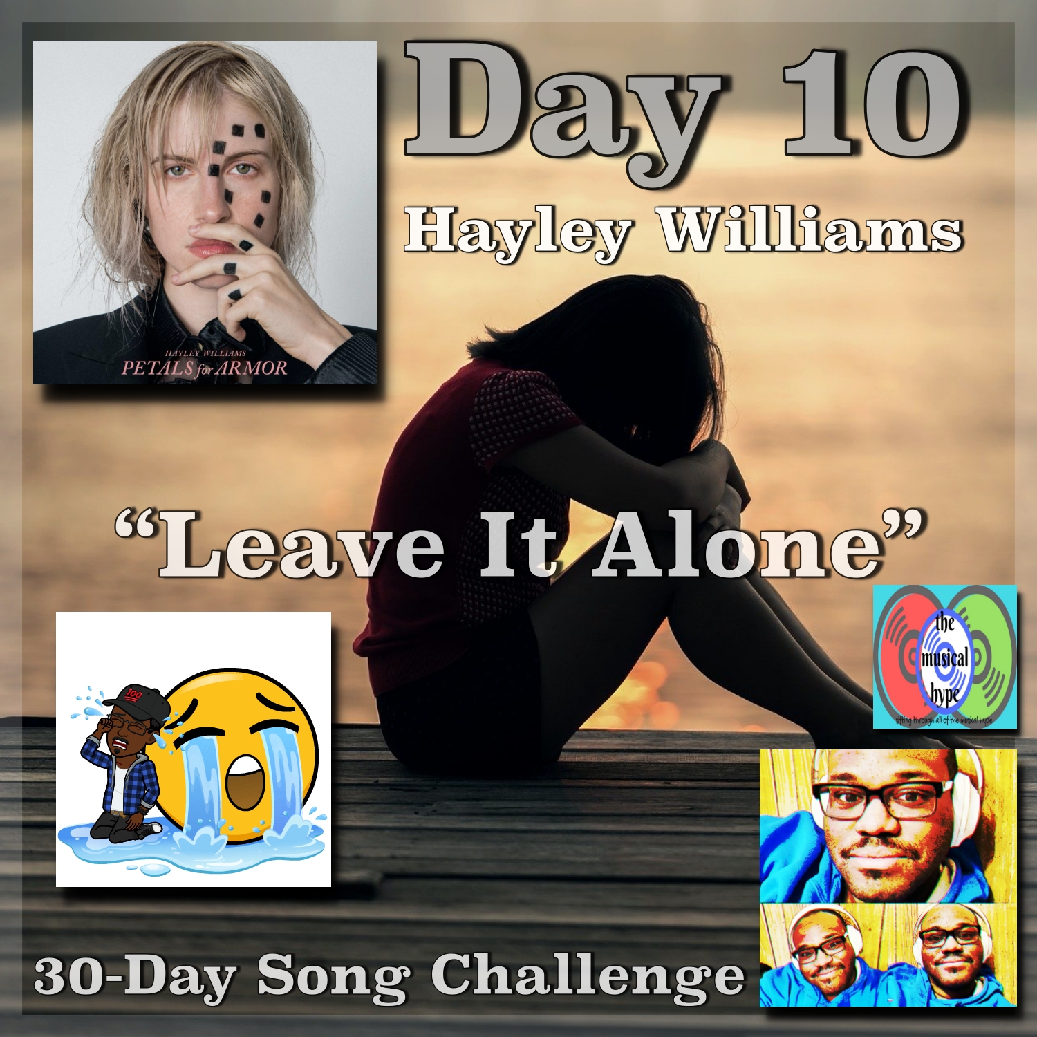 Day 10: Hayley Williams, “Leave It Alone” (30-Day Song Challenge) [Photo Credits: Atlantic, Brent Faulkner, The Musical Hype, Pixabay]