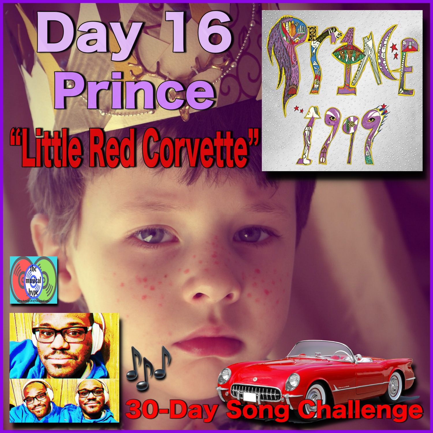 Day 16: Prince, “Little Red Corvette” (30-Day Song Challenge) 🎶 [Photo Credits: Brent Faulkner, The Musical Hype, Pixabay, Warner]