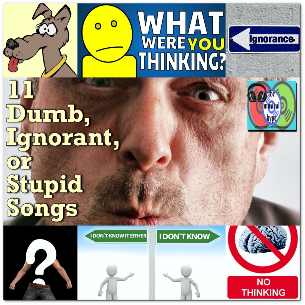 11 Dumb, Ignorant, or Stupid Songs [Photo Credits: Brent Faulkner, The Musical Hype, Pexels, Pixabay, Unsplash]