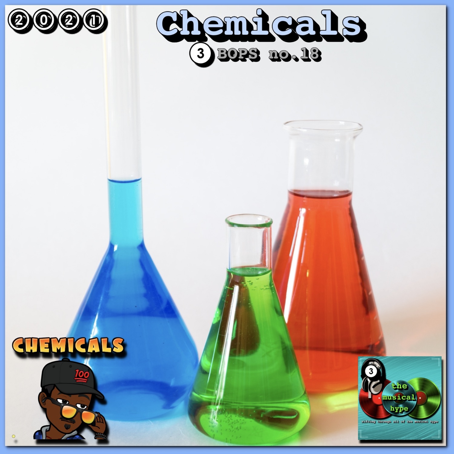 Chemicals: 3BOPS No. 18 (2021) [📷: Alex Kondratiev on Unsplash, Brent Faulkner, The Musical Hype]