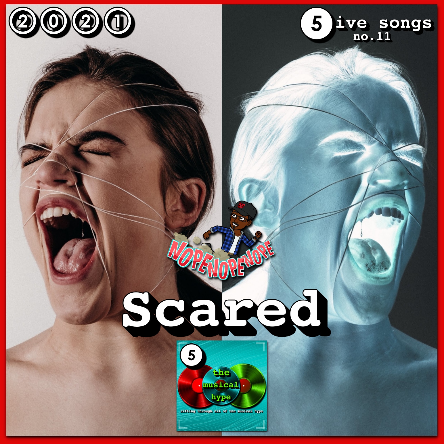 Scared 😱 : 5ive Songs No. 11 [📷: Brent Faulkner, The Musical Hype, Noah Buscher on Unsplash]