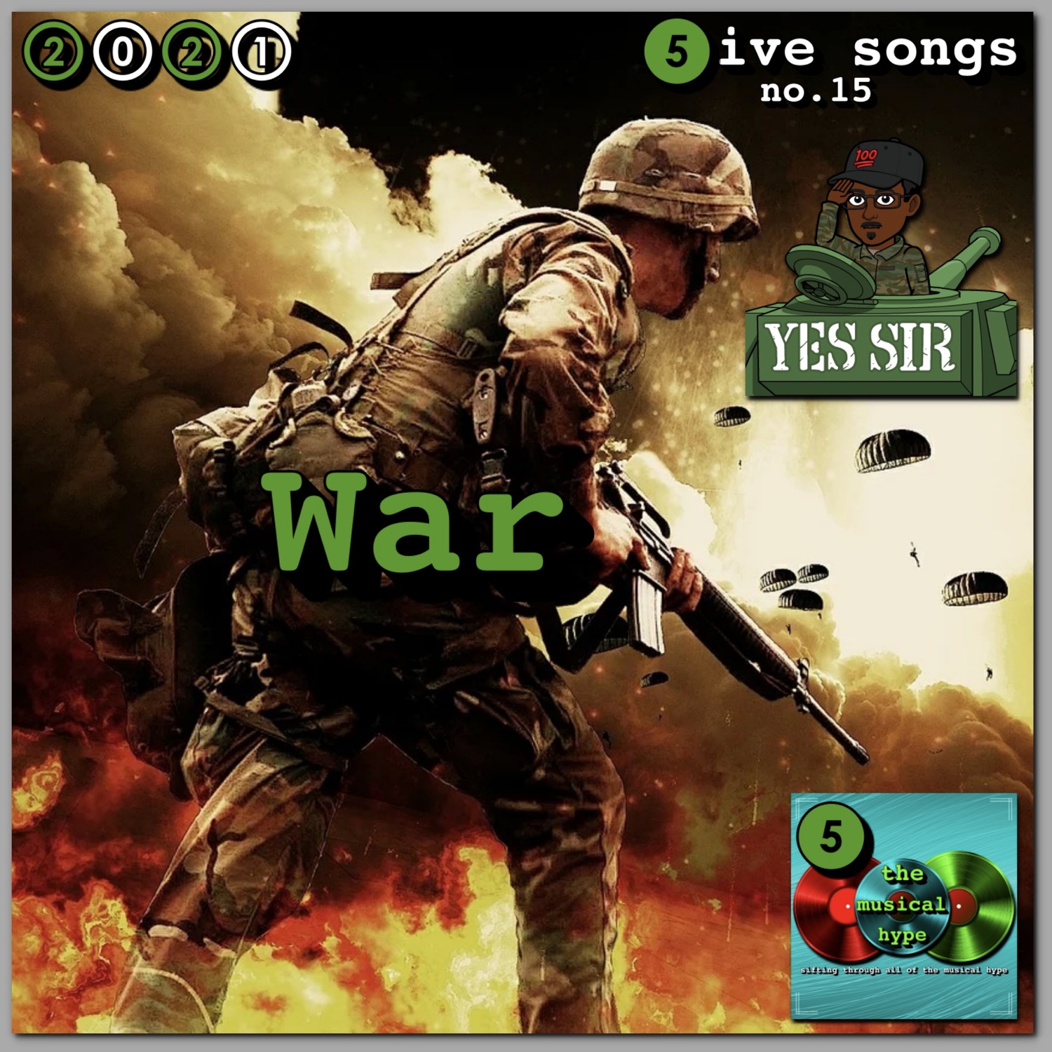 War: 5ive Songs No. 15 [📷: Brent Faulkner, The Musical Hype, ThePixelman from Pixabay]