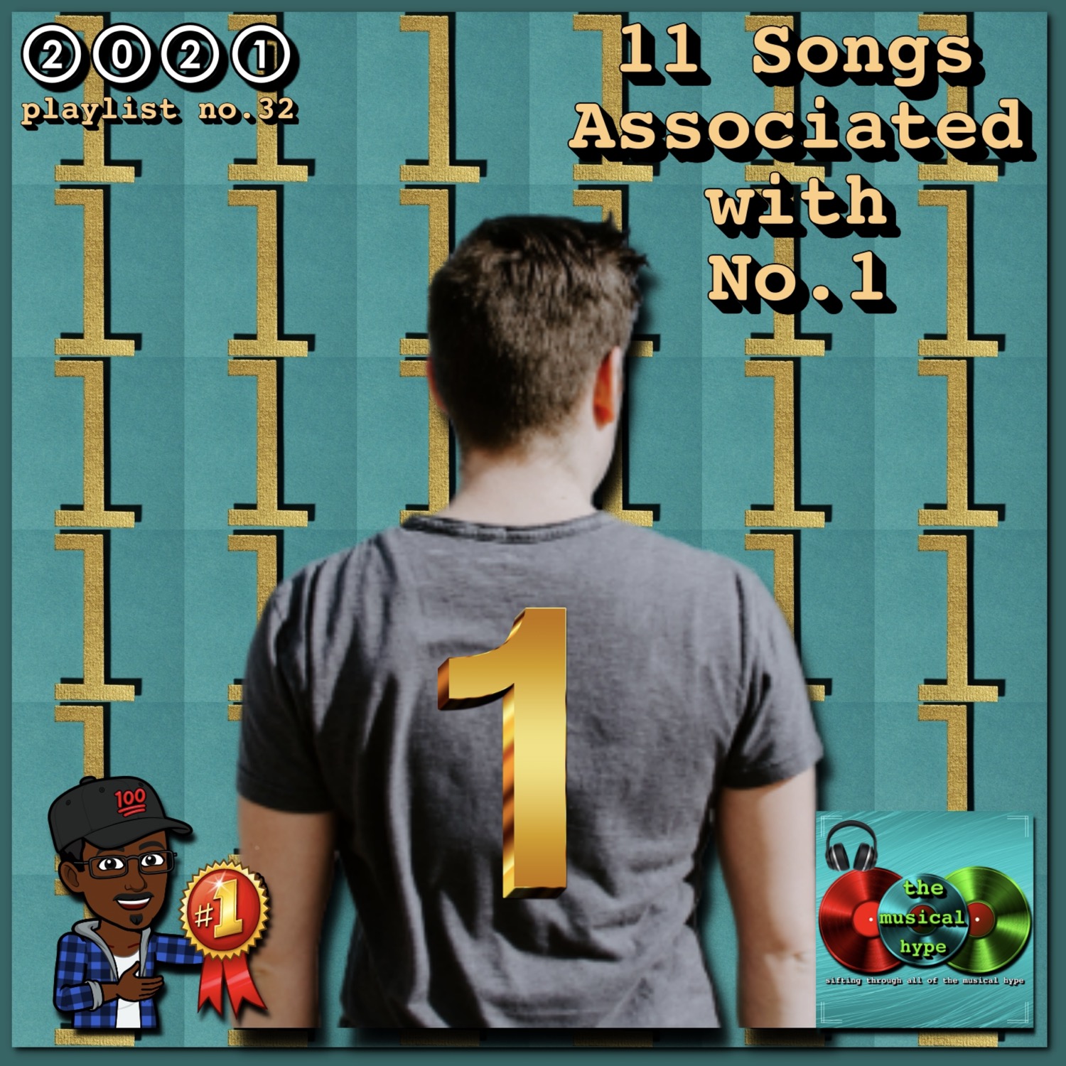 11 Songs Associated with Number One [📷: Brent Faulkner, The Musical Hype, Kelly Sikkema on Unsplash, Miguel Á. Padriñán from Pixabay]