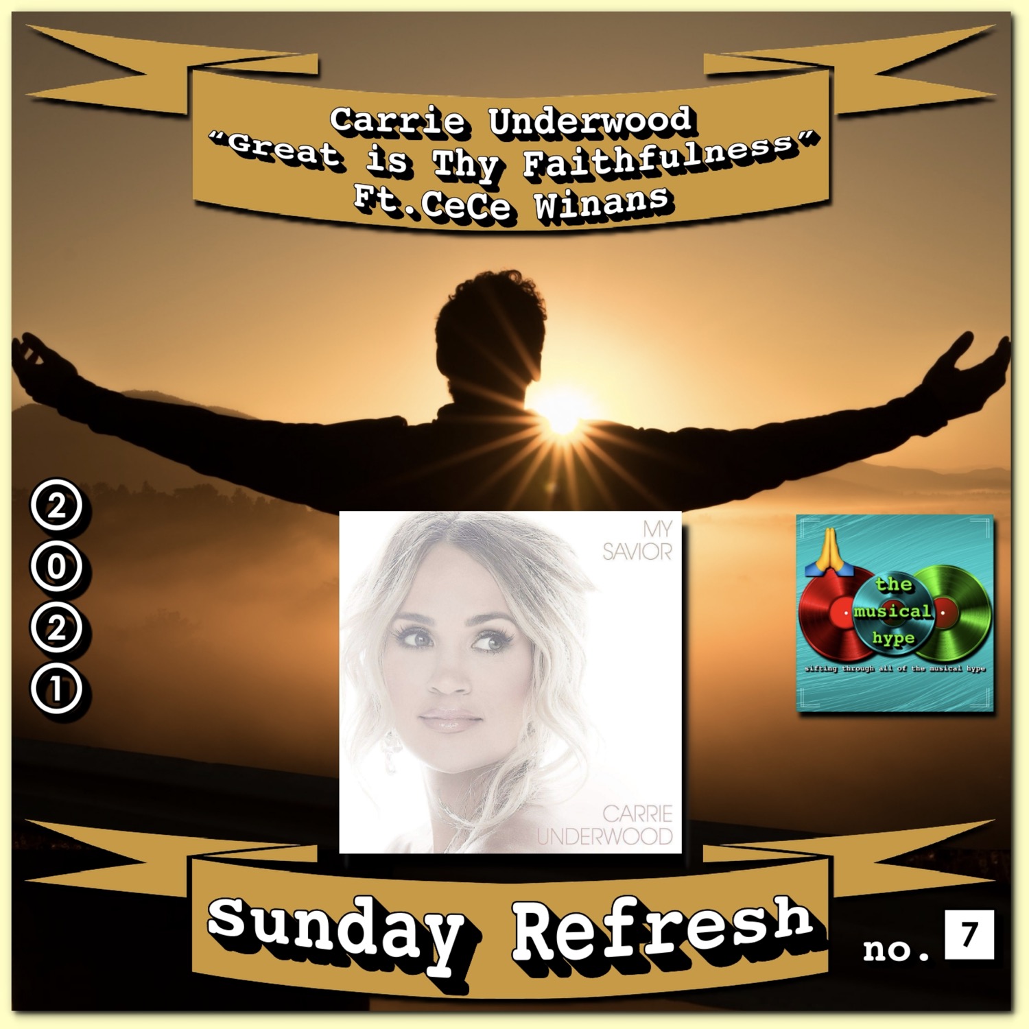 Carrie Underwood, “Great is Thy Faithfulness”: Sunday Refresh 🙏 No. 7 (2021) [📷: Brent Faulkner, Capitol Nashville, The Musical Hype, Zac Durant on Unsplash]