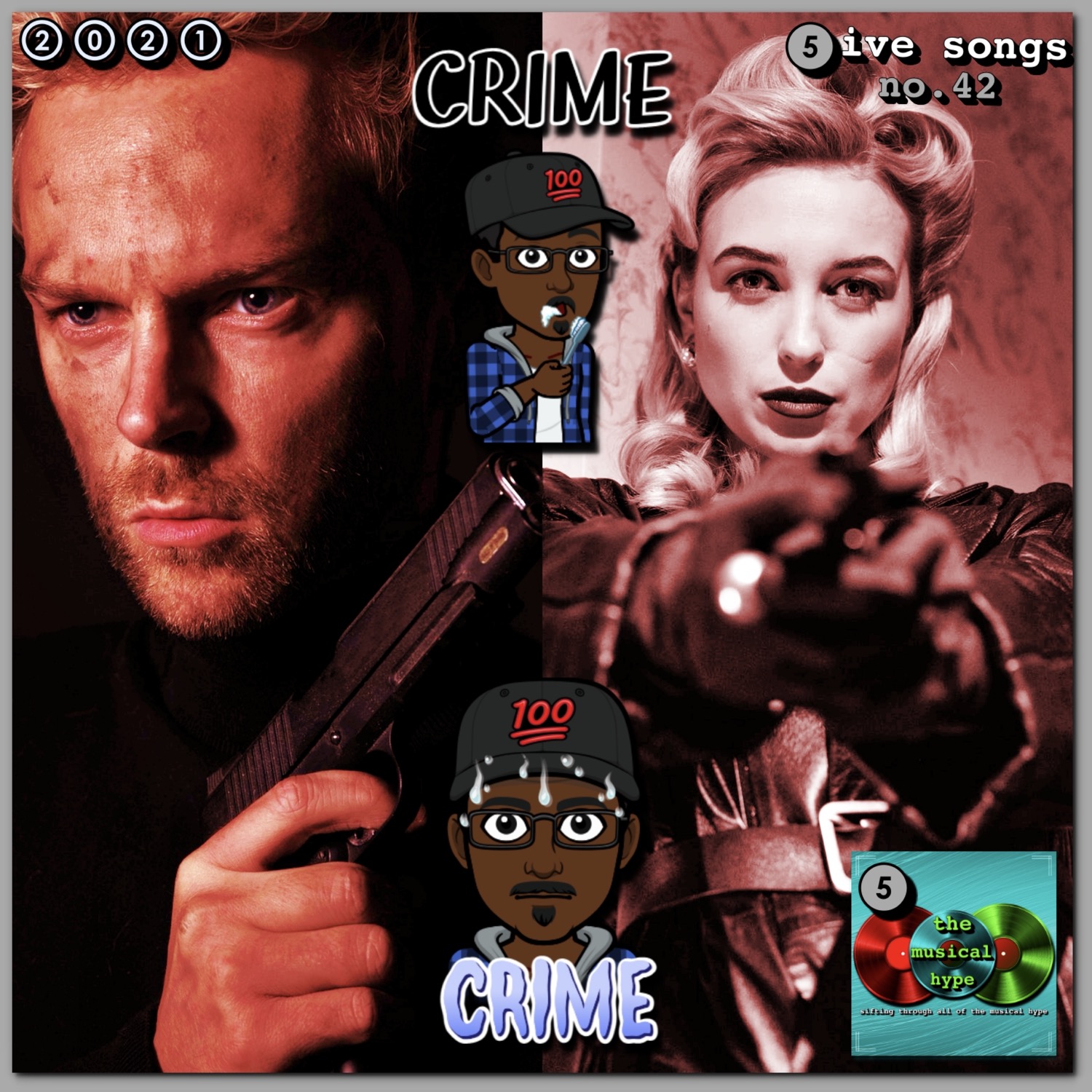 Crime: 5ive Songs No. 42 (2021) [📷 : Brent Faulkner, cottonbro, The Musical Hype, Pixabay, Pexels, Sammy-Williams]