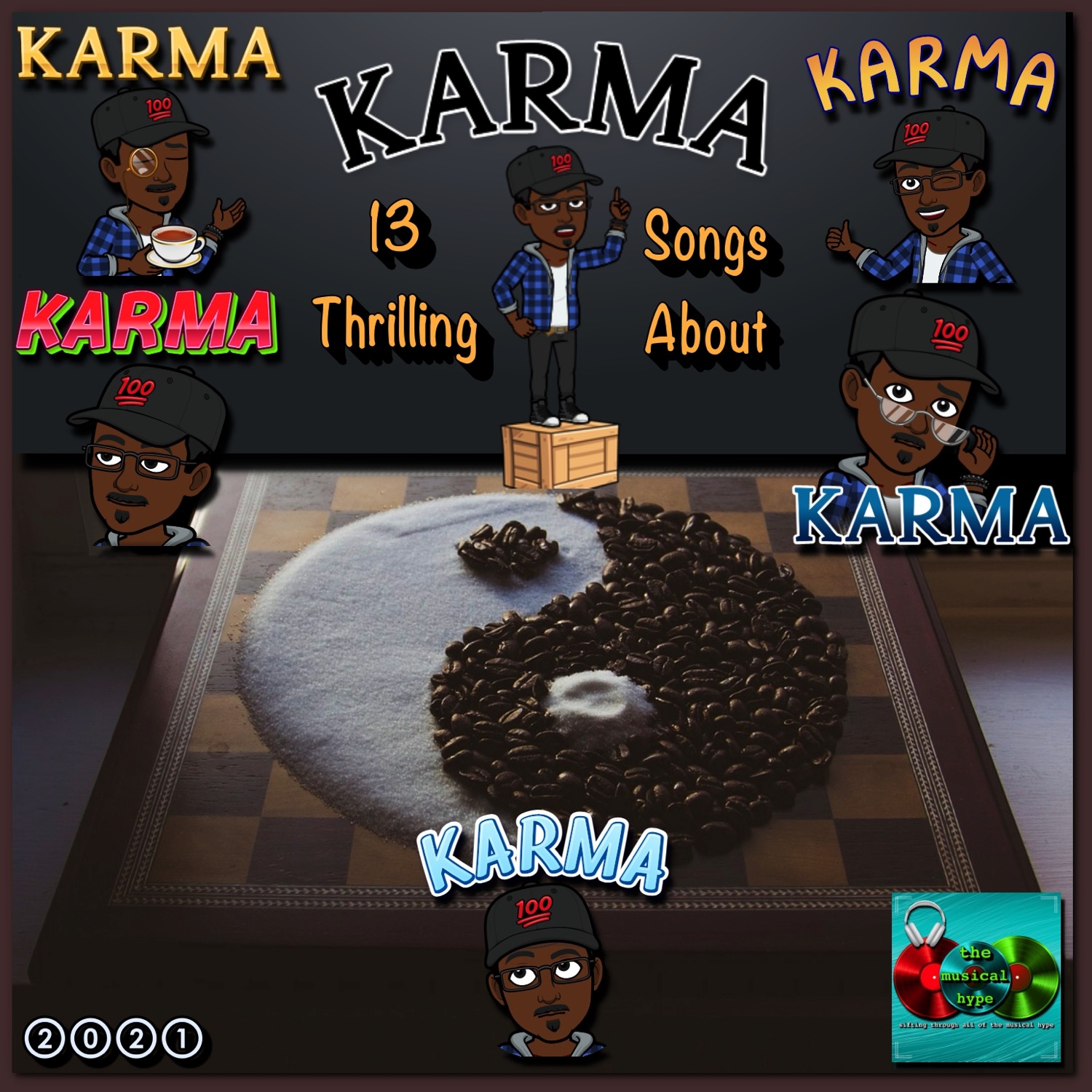 13 Thrilling Songs About Karma 🎧 [📷: Brent Faulkner, Clker-Free-Vector-Images, The Musical Hype, Pixabay, WorldSpectrum]