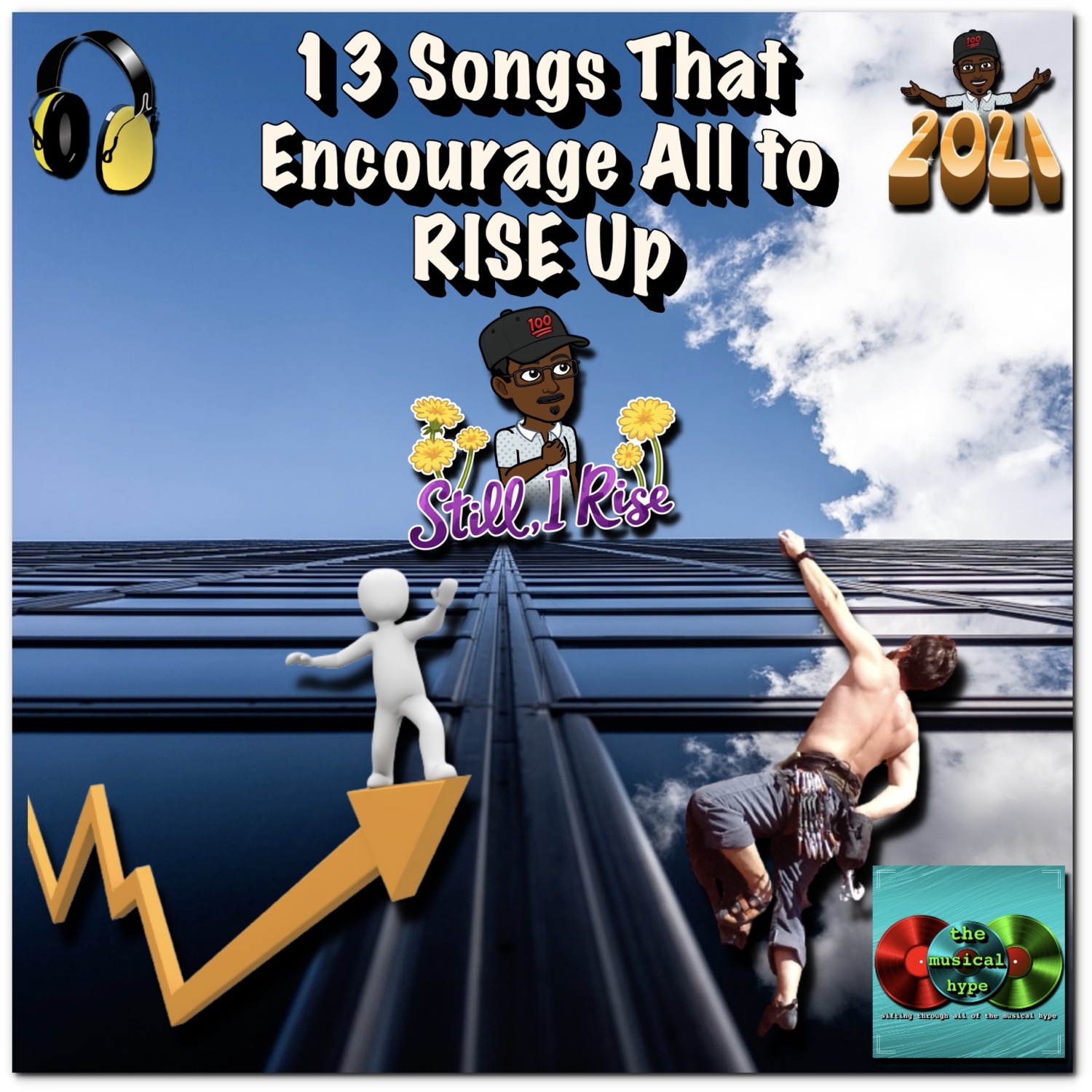 13 Songs That Encourage All to Rise Up 🎧 [📷: Brent Faulkner, Free-Photos from Pixabay, Judi Bell from Pixabay, The Musical Hype, Peggy und Marco Lachmann-Anke from Pixabay, Wilson Blanco from Pixabay, Zomba]