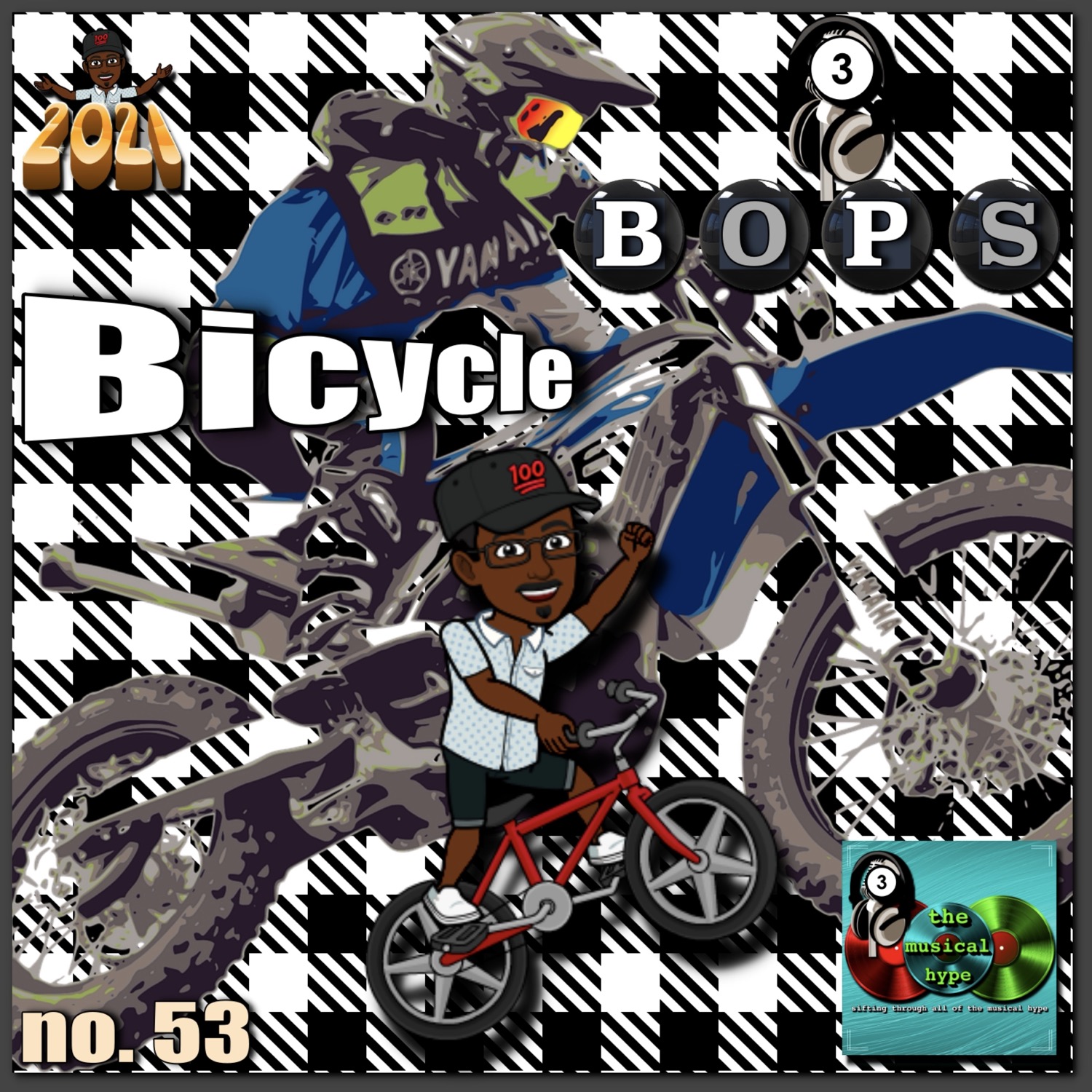 Bicycle 🚴‍♂️: 3BOPS No. 53 (2021) [📷: Brent Faulkner, The Musical Hype, OpenClipart-Vectors from Pixabay, Wilson Blanco from Pixabay]