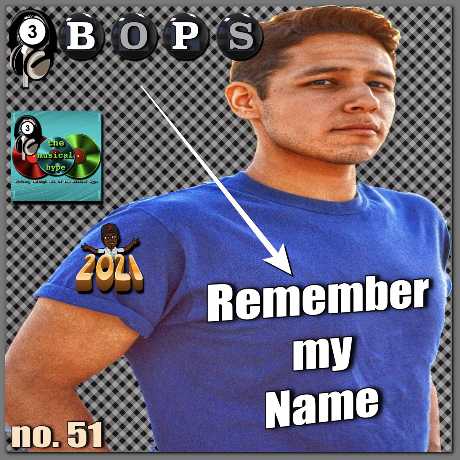 Remember My Name: 3BOPS No. 51 (2021) [📷: Brent Faulkner, Emir Saldierna on Unsplash, The Musical Hype, Wilson Blanco from Pixabay]