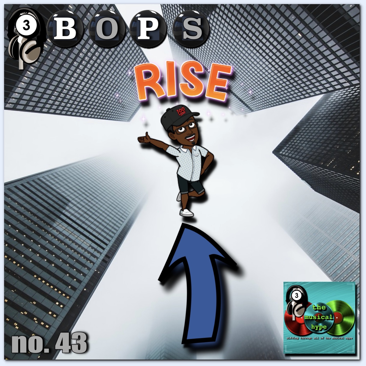 Rise: 3BOPS No. 43 (2021) [📷: Brent Faulkner, Clker-Free-Vector-Images from Pixabay, Free-Photos from Pixabay, The Musical Hype]