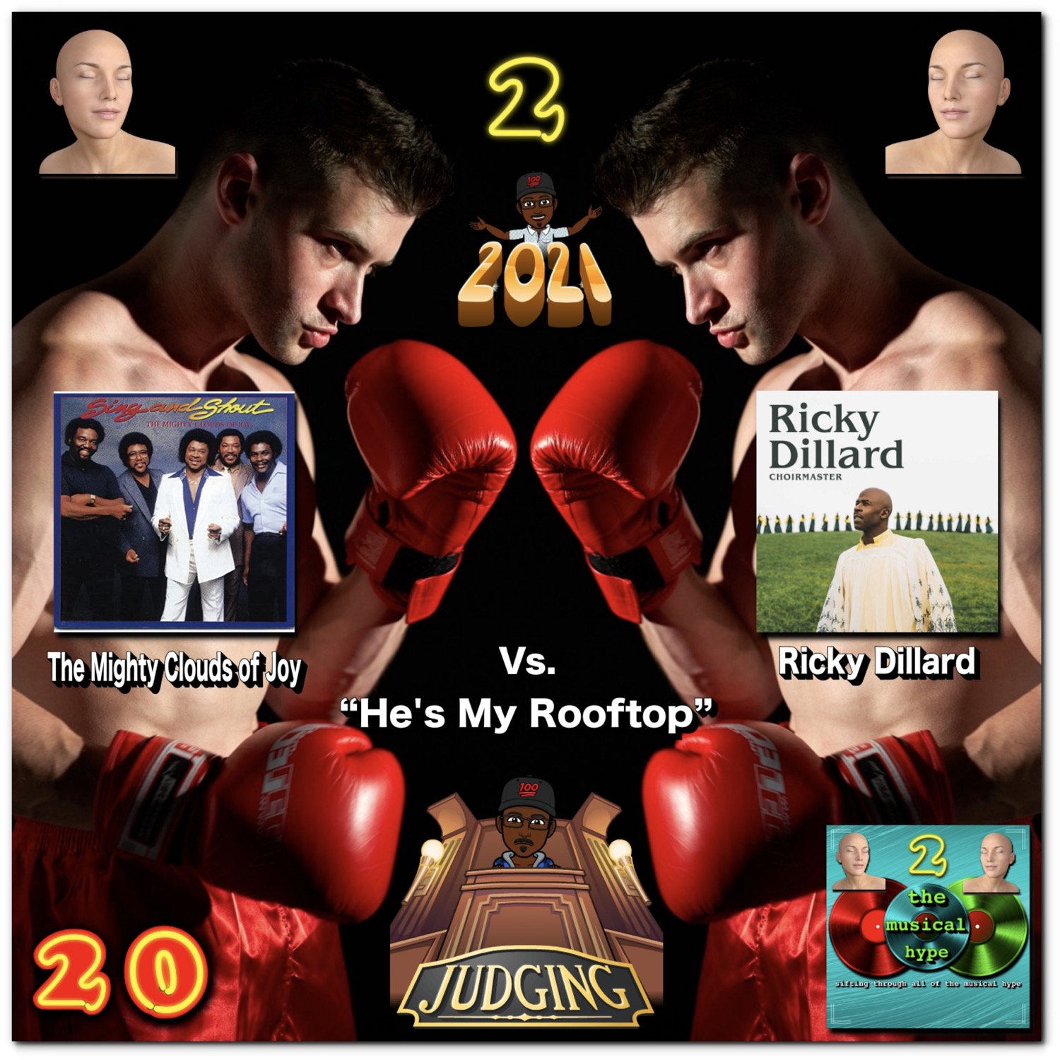 The Mighty Clouds of Joy vs. Ricky Dillard: Head 2 Head 🗣️ No. 20 [📷: Brent Faulkner, GenderArts from Pixabay, Motown Gospel, The Musical Hype, Valentin Tikhonov from Pixabay, Word, Incorporated]