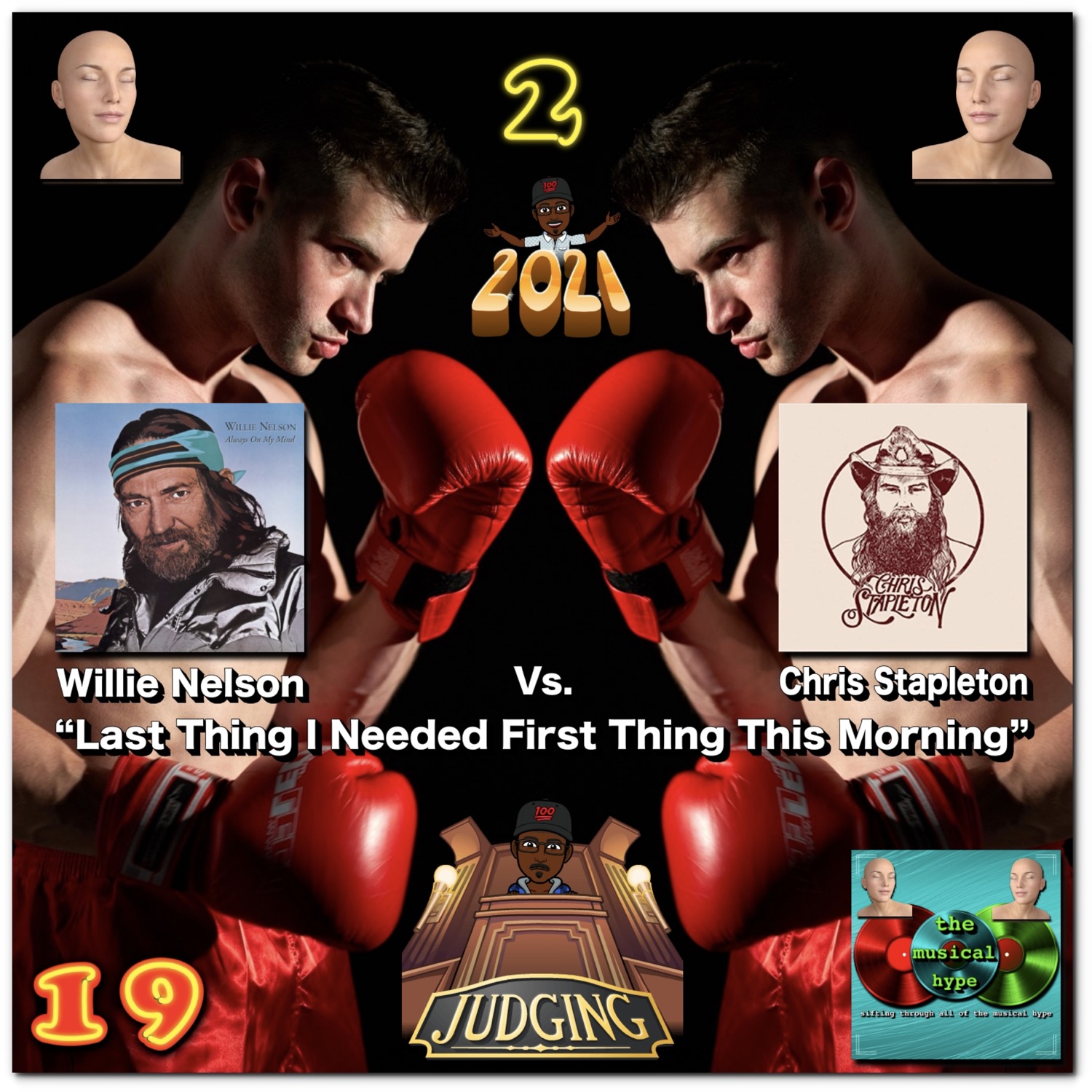 Willie Nelson vs. Chris Stapleton: Head 2 Head 🗣️ No. 19 [📷: Brent Faulkner, GenderArts from Pixabay, Mercury, The Musical Hype, Sony Music Entertainment, Valentin Tikhonov from Pixabay]