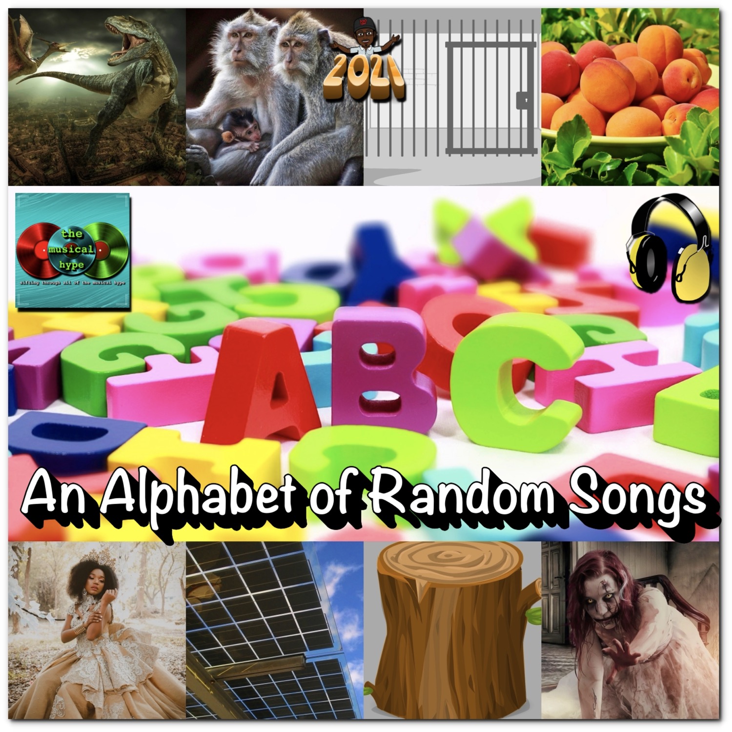 An Alphabet of Random Songs 🎧 [Brent Faulkner, The Musical Hype, Alvin Hikmawan, Enrique Meseguer, Free-Photos, Gerd Altmann, John Ray Ebora from Pexels, OpenClipart-Vectors, Pixabay, RitaE, Willgard Krause]