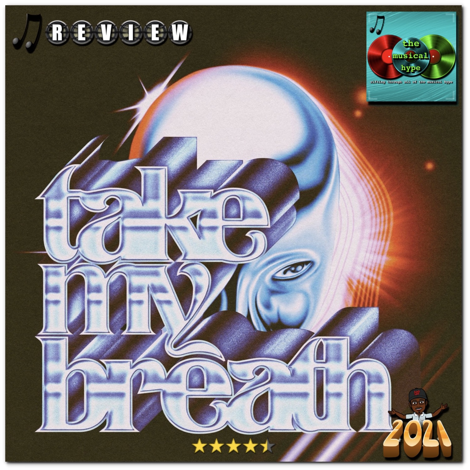 The Weeknd, “Take My Breath” [📷: Brent Faulkner, The Musical Hype, OpenClipart-Vectors from Pixabay, Republic]