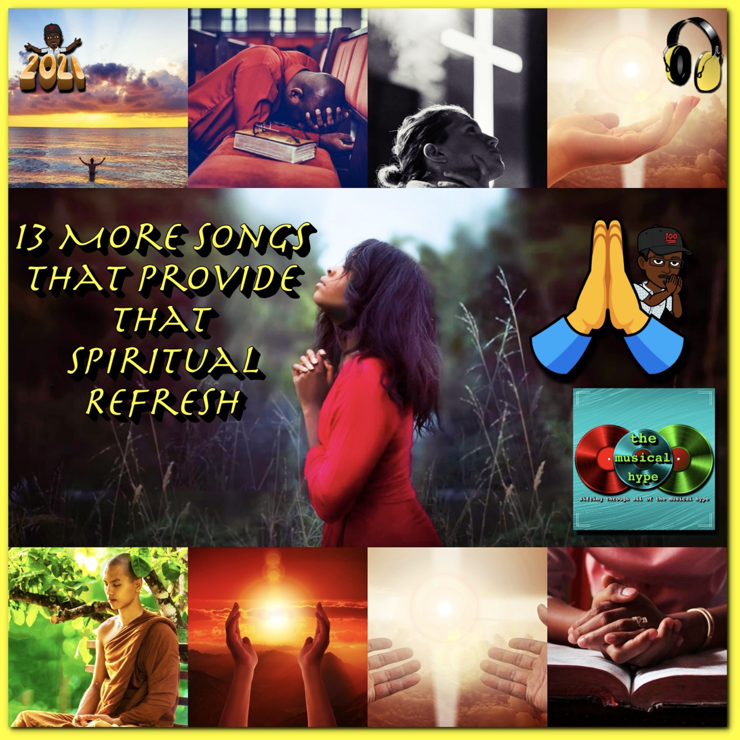 13 More Songs That Provide That Spiritual Refresh 🎧 [📷: Brent Faulkner, The Musical Hype, Diana Simumpande, Gerd Altmann, Joshua Earle, KEEM IBARRA, Pixabay, Samuel Martins, Tep Ro, truthseeker08, Unsplash]