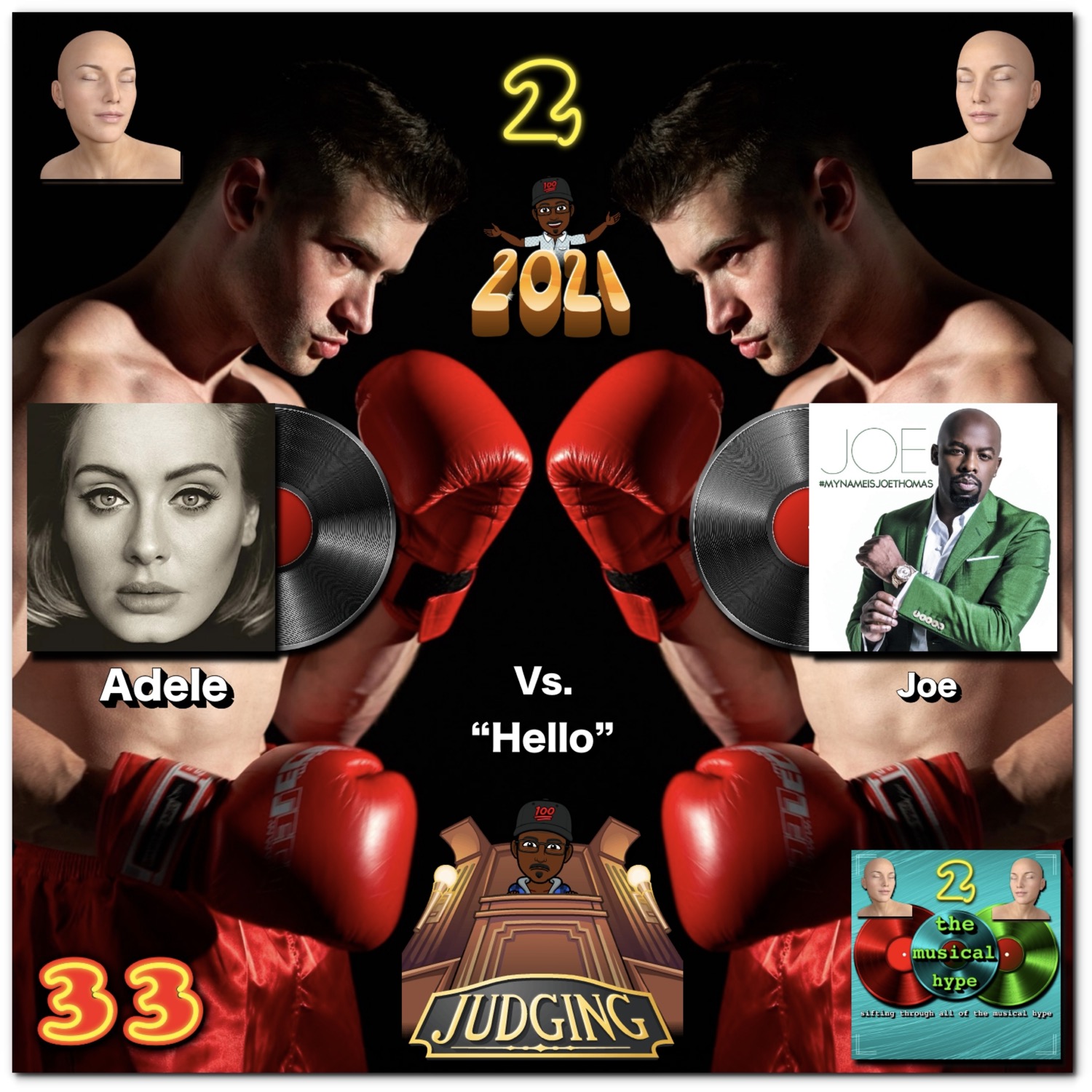 Adele vs. Joe: Head 2 Head 🗣️ No. 33 [📷: BMG Rights Management, Brent Faulkner, Columbia, GenderArts from Pixabay, The Musical Hype, Plaid Takeover LLC, Valentin Tikhonov from Pixabay]