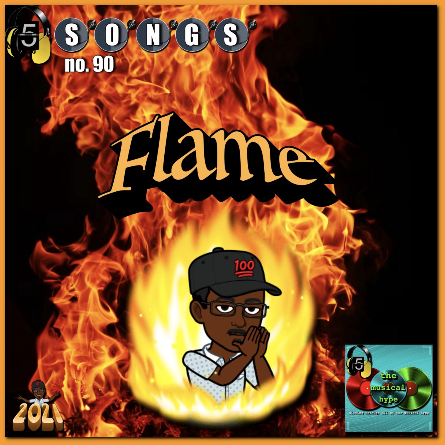 Flame 🔥: 5ive Songs No. 90 (2021) [📷: Brent Faulkner, Clovis Cheminot, Max Saeling, The Musical Hype, OpenClipart-Vectors, Pixabay, Unsplash]