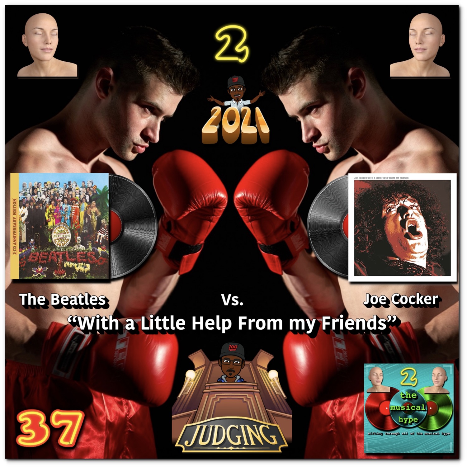 The Beatles vs. Joe Cocker: Head 2 Head 🗣️ No. 37 [📷: Apple Corps Ltd, Brent Faulkner, GenderArts from Pixabay, The Musical Hype, UMG Recordings, Inc., Valentin Tikhonov from Pixabay]