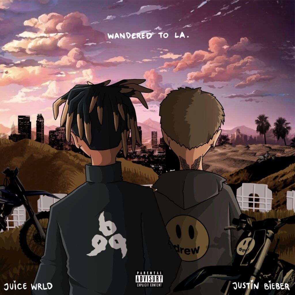 Juice WRLD & Justin Bieber, “Wandered to LA” [📷: Grade A Productions / Interscope]