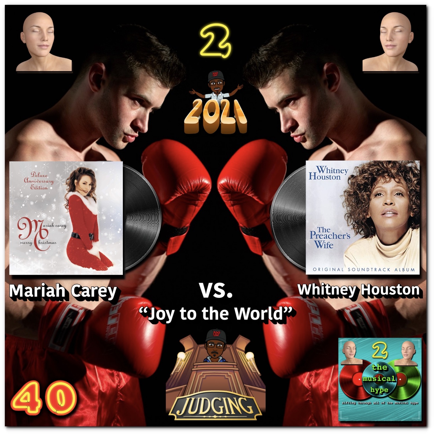 Mariah Carey vs. Whitney Houston: Head 2 Head 🗣️ No. 40 [📷: Arista, Brent Faulkner, GenderArts from Pixabay, The Musical Hype, Sony Music Entertainment, Valentin Tikhonov from Pixabay]