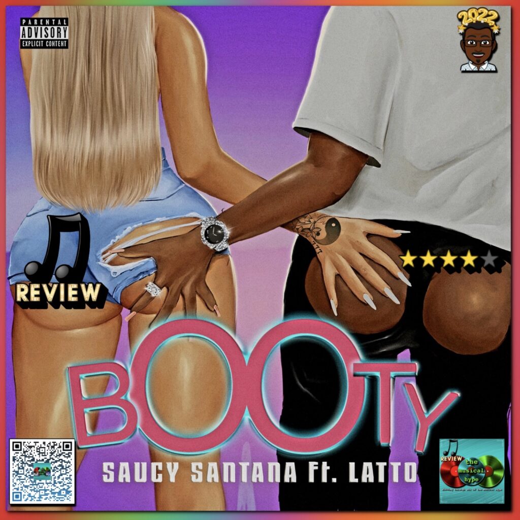 Saucy Santana, “Booty” (Ft. Latto) [📷: Brent Faulkner, The Musical Hype, OpenClipart-Vectors from Pixabay, RCA]