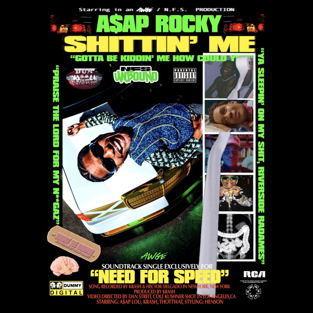 A$AP Rocky • 🎵 “Shittin’ Me” [📷: A$AP Rocky Recordings LLC / RCA]