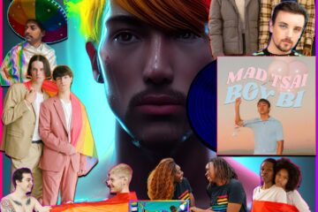 Mad Tsai, “Boy Bi”: LGBTQ Bopz 🌈🎶 No. 16 (2023) [📷: Brent Faulkner/ The Musical Hype; Mad Tsai; Anna Shvets, Monstera, Polina Tankilevitch, RODNAE Productions, Spencer Cooper, Uriel Mont via Pexels; Jim, Kurious via Pixabay; Hugo Herrera on Unsplash]