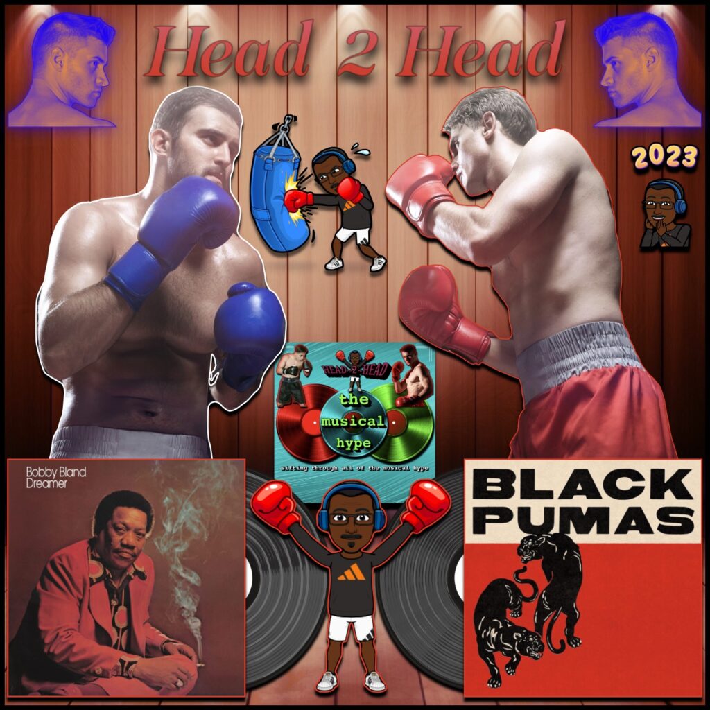 Bobby Bland vs. Black Pumas: Head 2 Head 🗣️ No. 18 (2023) [📷: Brent Faulkner / The Musical Hype; ATO, MCA; Antoni Shkraba via Pexels, andresilva5, talha khalil, Valentin Tikhonov via Pixabay; Nick Wang on Unsplash] 