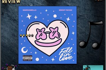 Marshmello & Brent Faiyaz, “Fell In Love” [📷: Brent Faulkner/The Musical Hype; Joytime Collective / Lost Kids LLC; OpenClipart-Vectors, PIRO via Pixabay]