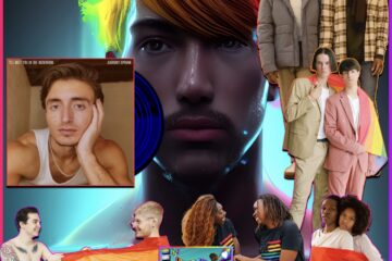 Anthony Sprunk, I’ll Meet You in the Bathroom: LGBTQ Bopz 🌈🎶 No. 28 (2023) [📷: Brent Faulkner/ The Musical Hype; Anthony Sprunk; Anna Shvets, Monstera, Polina Tankilevitch, RODNAE Productions, Spencer Cooper, Uriel Mont via Pexels; Jim, Kurious via Pixabay; Hugo Herrera on Unsplash]