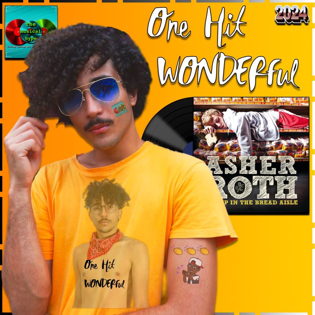 Asher Roth, I Love College: 1 Hit WONDERful No. 3 (2024) [📷: Brent Faulkner / The Musical Hype; UMG Recordings, Inc.; Elias Souza from Pexels; OpenClipart-Vectors from Pixabay]