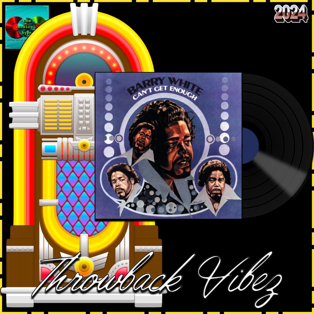 Barry White, Can’t Get Enough Of Your Love, Babe: Throwback Vibez 🕶️🎶 No. 21 (2024) [📷: Brent Faulkner / The Musical Hype; UMG Recordings Inc.; OpenClipart-Vectors, Speedy McVroom via Pixabay]