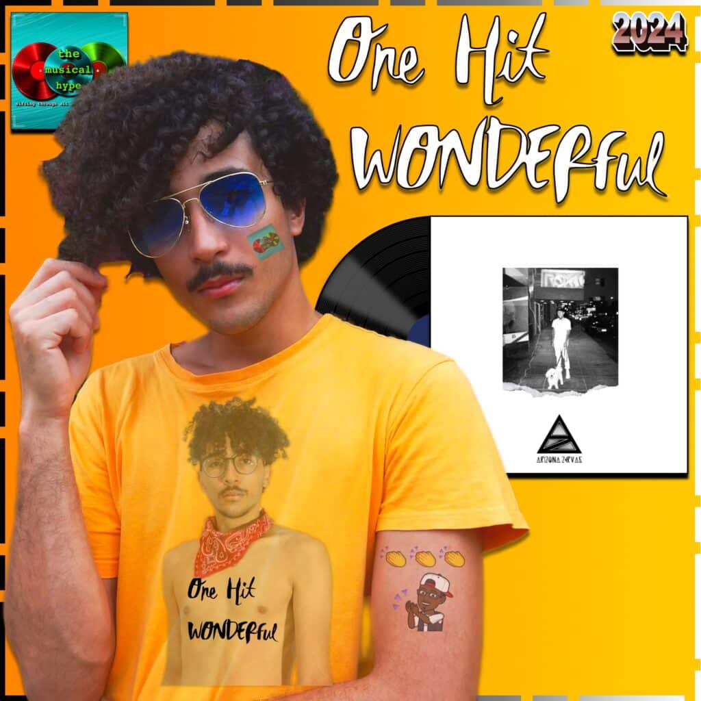 Arizona Zervas, Roxanne: 1 Hit WONDERful No. 8 (2024) [📷: Brent Faulkner / The Musical Hype; Arizona Zervas; Elias Souza from Pexels; OpenClipart-Vectors from Pixabay]