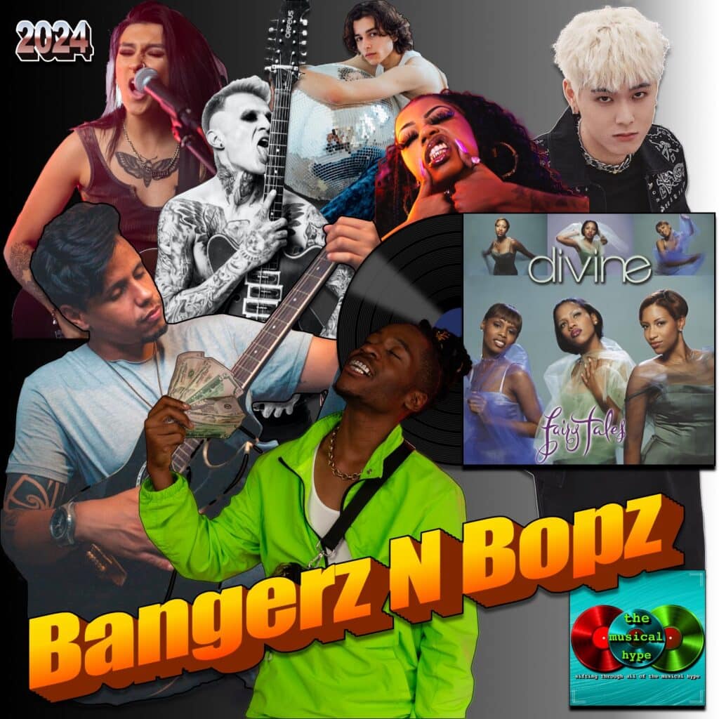 Divine, Lately: Bangerz N Bopz 🔥 No. 22 (2024) [📷: Brent Faulkner / The Musical Hype; Modern Entertainment BV; cottonbro studio, Harry Shelton, Kool Shooters, Lucas Pazeta, Mavluda Tashbaeva, Teddy Yang, Wesley Souza from Pexels]
