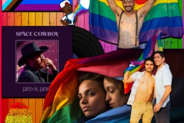 Jared St. James, Space Cowboy: Beaming with Pride 🏳️‍🌈 No. 25 (2024) [📷: Brent Faulkner/ The Musical Hype; Jared St. James; Elias Souza, Los Muertos Crew from Pexels; CatsWithGlasses, Maicon Fonseca Zanco, Square Frog, Sudo from Pixabay]