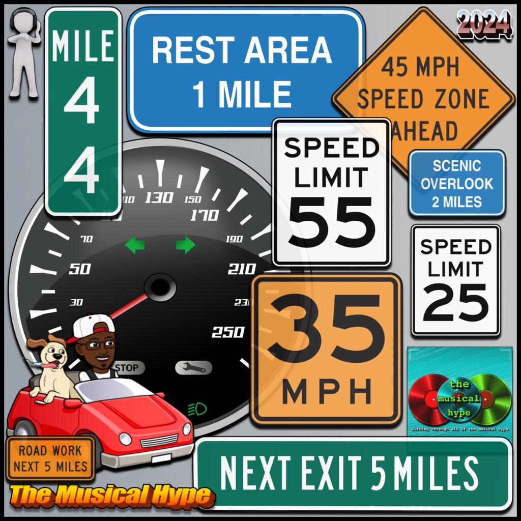 11 Songs That Are Driven by Miles (2024) [📷: Brent Faulkner / The Musical Hype; Clker-Free-Vector-Images, OpenClipart-Vectors from Pixabay]