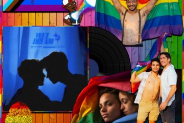 Gregory Dillon, Wet Dream: Beaming with Pride 🏳️‍🌈 No. 45 (2024) [📷: Brent Faulkner/ The Musical Hype; Sad Magic; Elias Souza, Los Muertos Crew from Pexels; CatsWithGlasses, David, Maicon Fonseca Zanco, Square Frog, Sudo from Pixabay]