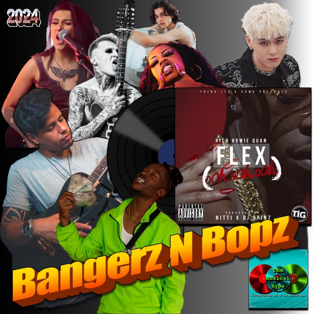 Rich Homie Quan, Flex (Ooh, Ooh, Ooh): Bangerz N Bopz 🔥 No. 74 (2024) [📷: Brent Faulkner / The Musical Hype; Think It’s A Game; cottonbro studio, Harry Shelton, Kool Shooters, Lucas Pazeta, Mavluda Tashbaeva, Teddy Yang, Wesley Souza from Pexels]