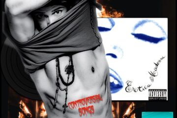 Madonna, Erotica: Controversial Songs No. 3 (2025) [📷: Brent Faulkner / The Musical Hype; Sire; Tazz Vaughn via Pexels; Elena Arboleda Salas, nikolaytaman90, Tumisu from Pixabay; christian buehner on Unsplash]