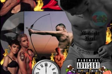 Olly Alexander, When We Kiss: Midnight Heat 🕛 🔥 No. 4 (2025) [📷: Brent Faulkner / The Musical Hype; Universal Music Operations Limited; Francesco Ungaro, Hasan Muneer, Natan, Tazz Vaughn from Pexels; AcatXlo, Aristal Branson, Clker-Free-Vector-Images from Pixabay]