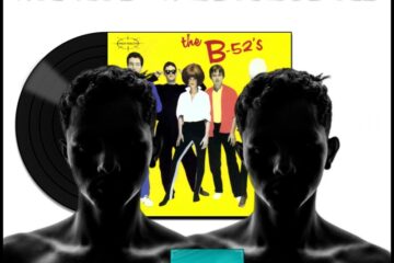 The B-52’s, Rock Lobster: Wacky Wednesday No. 2 (2025) [📷: Brent Faulkner / The Musical Hype; Warner; Rich The Barber Font from Font Space; Wendel Natan from Pexels; AcatXlo, OpenClipart-Vectors from Pixabay]