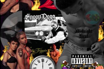 Snoop Dogg, Sexual Eruption: Midnight Heat 🕛 🔥 No. 13 (2025) [📷: Brent Faulkner / The Musical Hype; Geffen / Snoopadelic; Francesco Ungaro, Hasan Muneer, Natan, Tazz Vaughn from Pexels; AcatXlo, Aristal Branson, Clker-Free-Vector-Images from Pixabay]