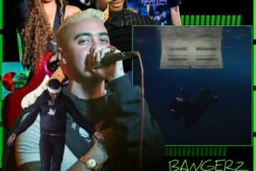 Billie Eilish, BLUE: Bangerz N Bopz 🔥 No. 22 (2025) [📷: Brent Faulkner / The Musical Hype; Darkroom / Interscope; Bigshow Lamar Campton, Daniel Duarte, Eduardo López from Pexels; AcatXIo, djexpectations, OpenClipart-Vectors, Thai Zeo from Pixabay]